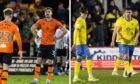 Dundee United and Raith Rovers have both passed up golden opportunities this season. Images: SNS.