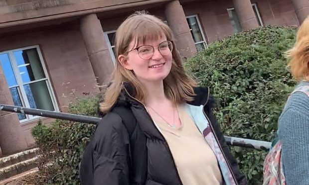 Lindsay Maycock at Falkirk Sheriff Court. She caused an "explosion risk" during a This Is Rigged protest at Ineos refinery in Grangemouth.