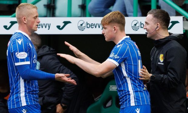 Fran Franczak shared a funny moment with the fourth official before making his St Johnstone debut.