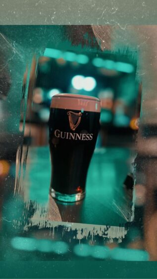 A pint of Guinness at O'Marley's in Dundee ahead of St Patrick's Day.