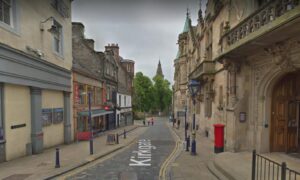 The terrifying incident happened in the area of the Kirkgate. Image: Google.