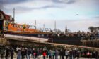 Arbroath's lifeboat Inchcape was launched down the town slipway for the final time in March. Image: Mhairi Edwards/DC Thomson