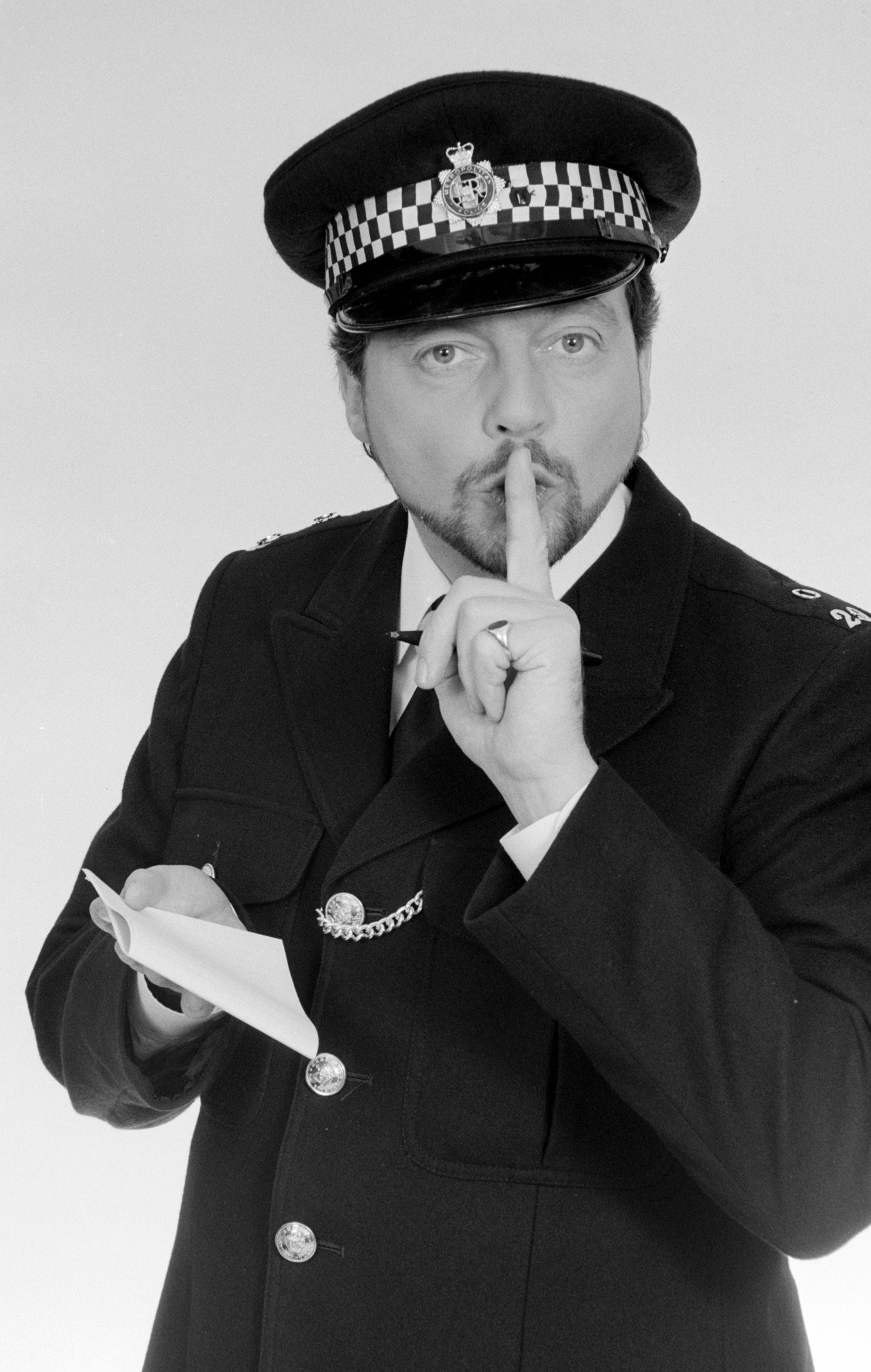 Jeremy Beadle, dressed as a police officer, was the king of pranksters in the 1980s and 1990s.