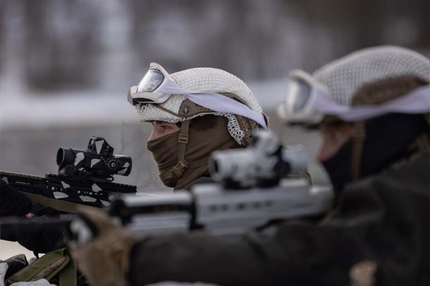 Arbroath Royal Marines on Arctic exercise