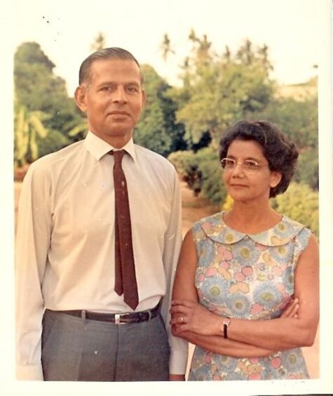 1960s photo of Syed and Daphne Shah