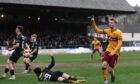Georgie Gent scores for Motherwell at Dundee