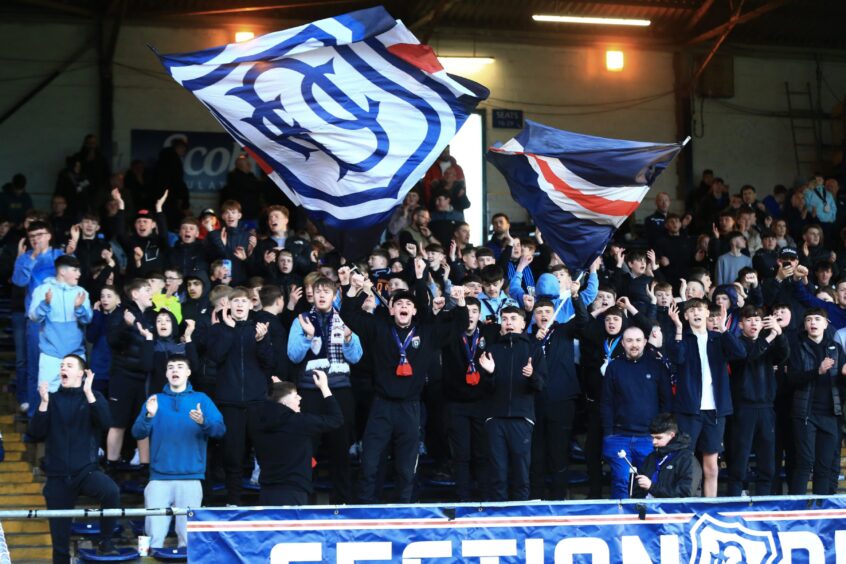Dundee fans enjoyed their side's display. Image: Shutterstock