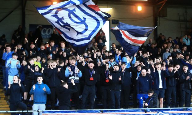 Dundee fans enjoyed their side's display. Image: Shutterstock