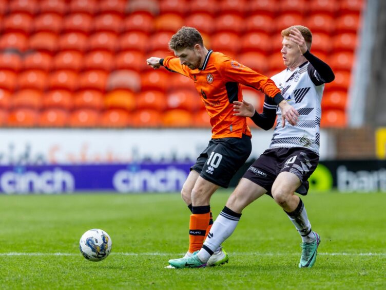 Dundee United's David Wotherspoon in full flow against Ayr United