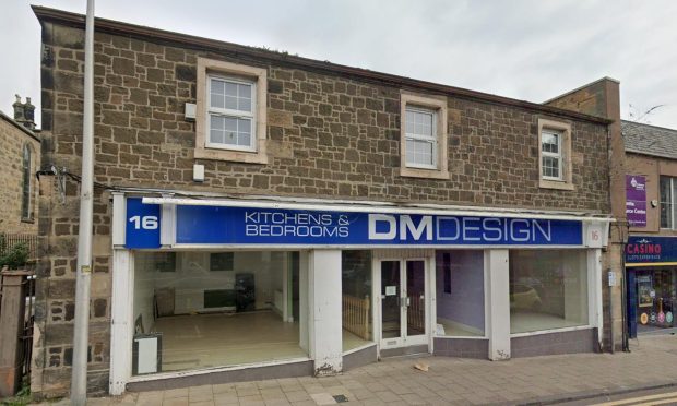 The cannabis farm was at a disused showroom at 16 Whytescauseway, just yards from Kirkcaldy Sheriff Court. Image: Google.
