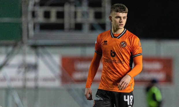 Adam Carnwath on his Dundee United debut.