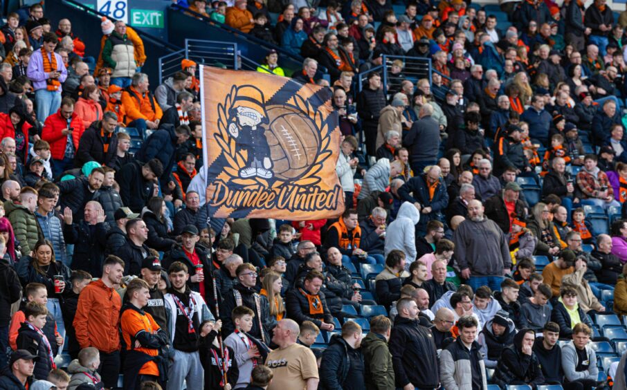 The Dundee United following at Hampden