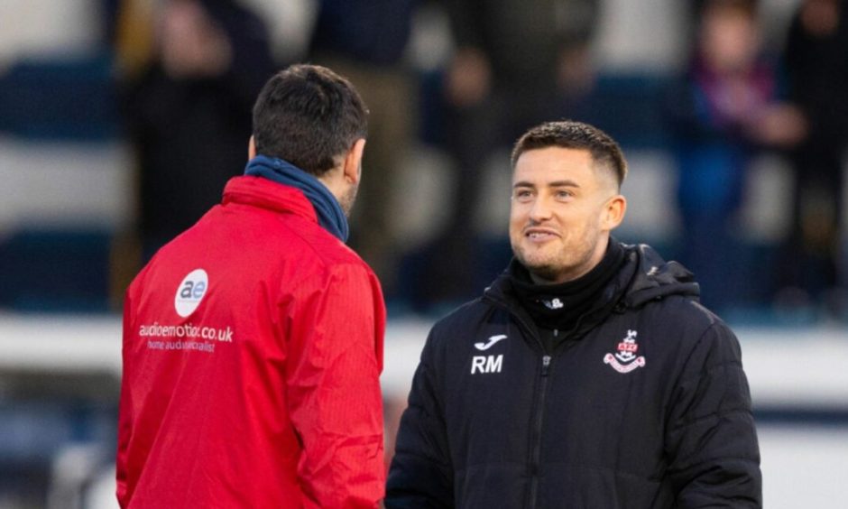 Airdrieonians boss Rhys McCabe. Image: Ross Parker/SNS