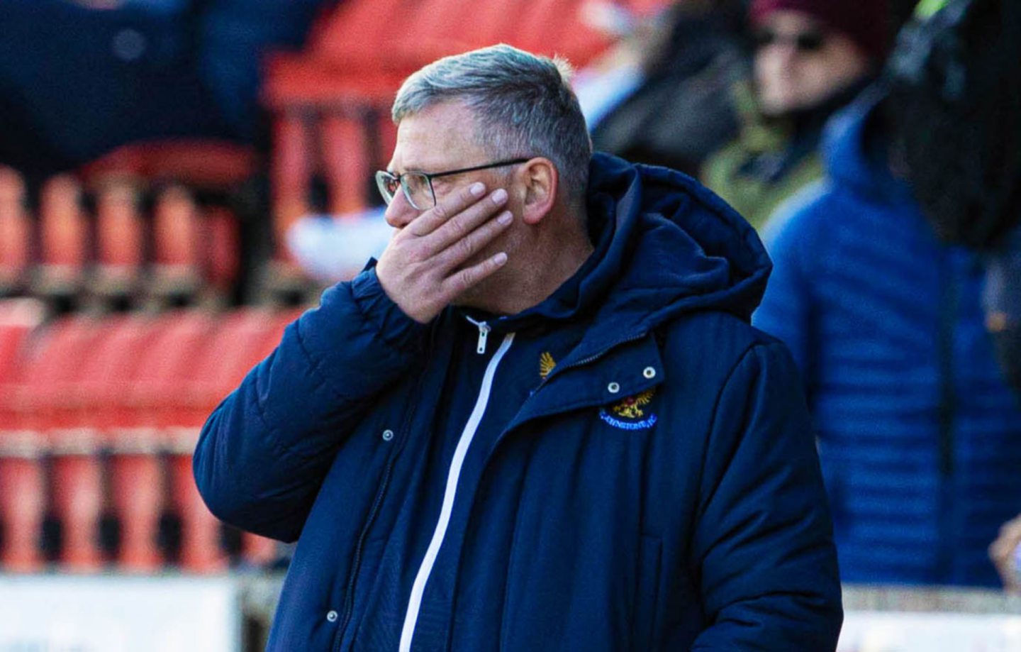 St Johnstone manager Craig Levein during the Hibs match.