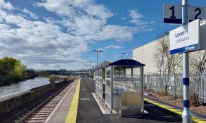 The new Leven railway station.