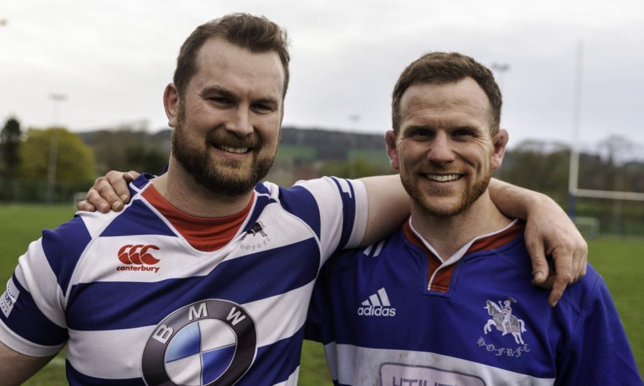 Fraser Thomson, left, and Chris Fusaro have both played for Scotland.