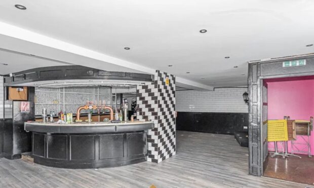 The bar area at the former Candy Bar pub in Kirkcaldy.