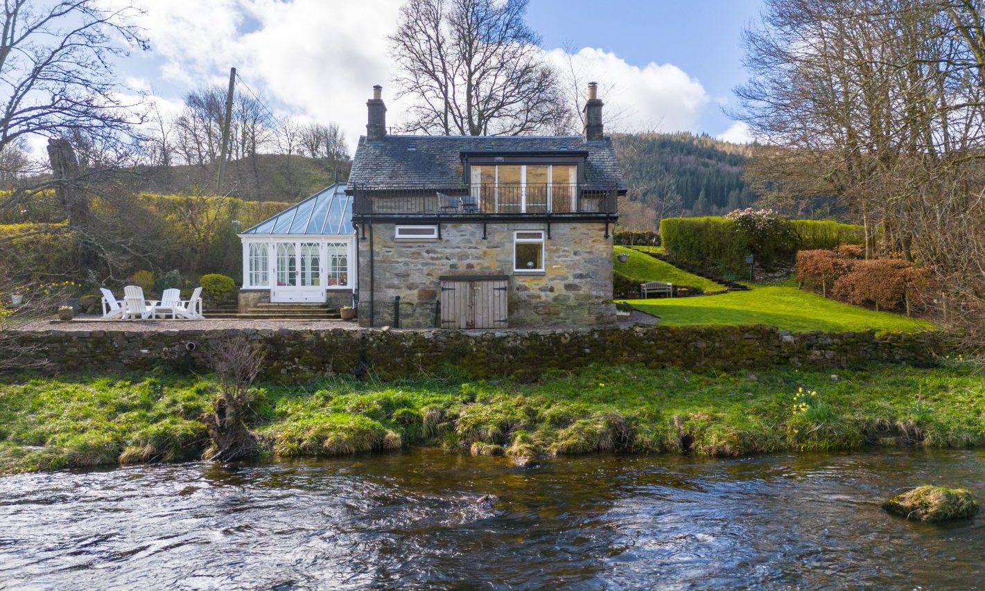 Idyllic Perthshire cottage on banks of River Lyon on sale for £350k