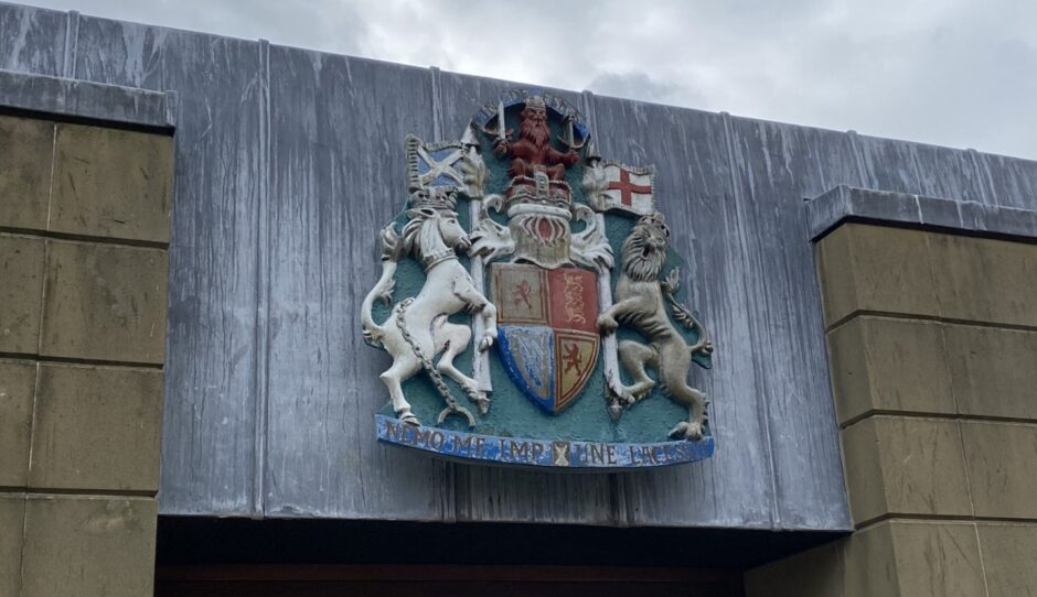 Coat of Arms above the door of Dundee Justice of the Peace court