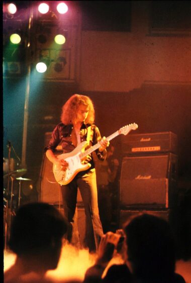Ritchie Blackmore of Deep Purple in Dundee.