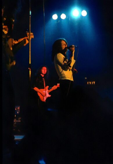 Deep Purple performing in Dundee.