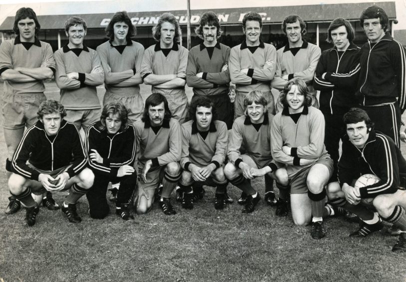 The Dundee United squad that started the 1974/75 season and would play in Europe under Jim McLean