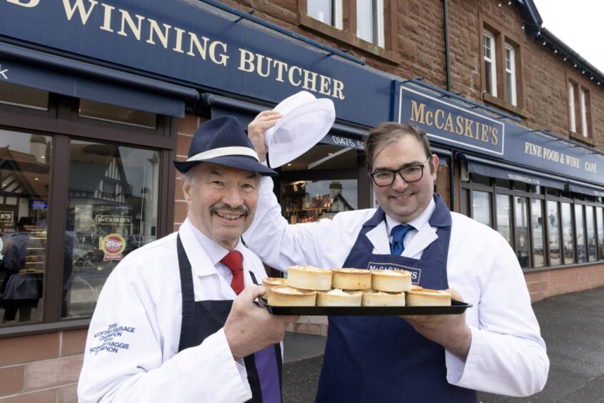 Alan Pirie from Newtyle sells famous recipes to award-winning west coast butcher.