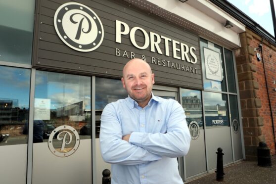 Kevin Webster of Porters Restaurant. Image: DC Thomson