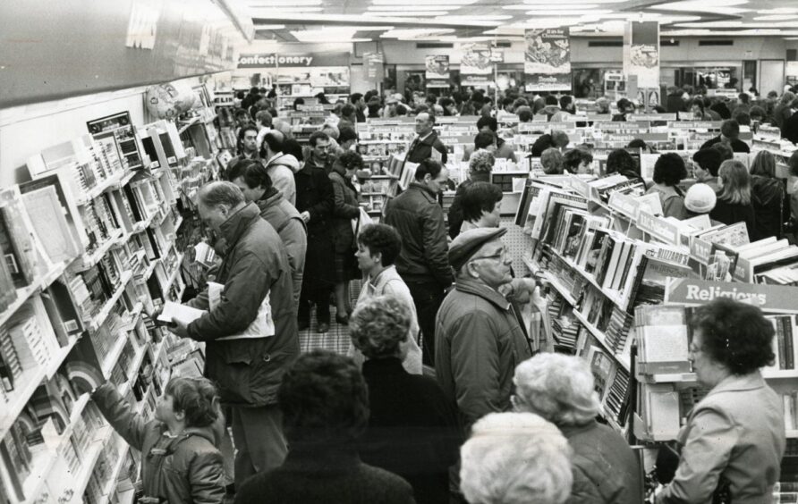 John Menzies Dundee shop in 1985.