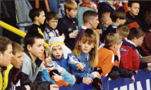 Fans in The Shed at Tannadice.