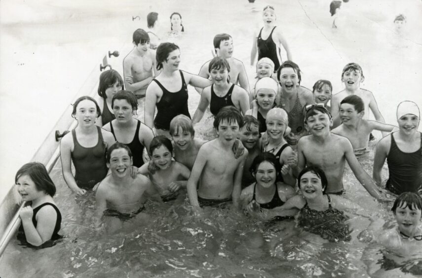 Children at Lochee Leisure Centre in Dundee in May 1981. 