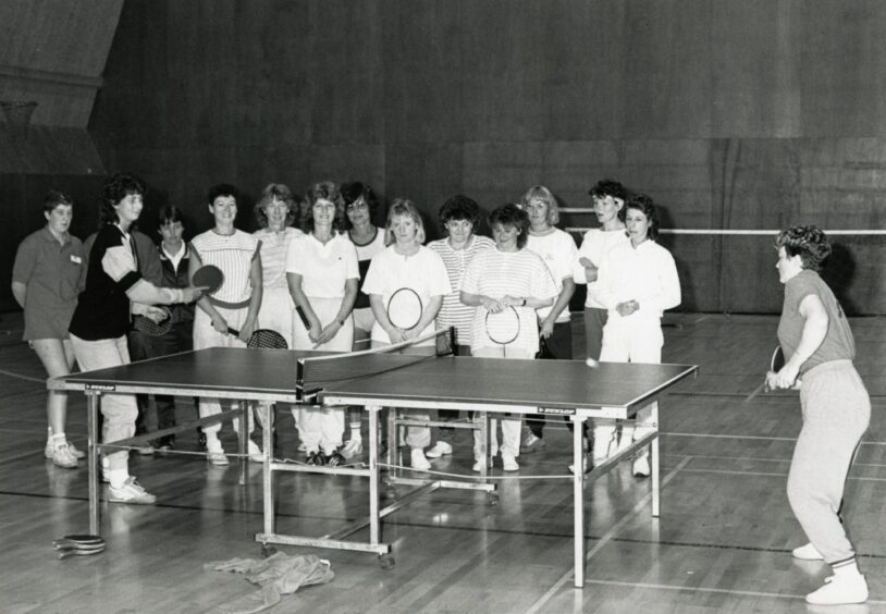 Table tennis at the Lynch Centre in Dundee.