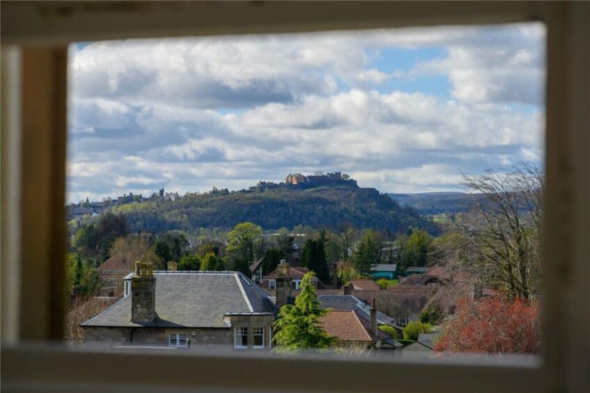 Stirling Castle viewed from the Bridge of Allan 