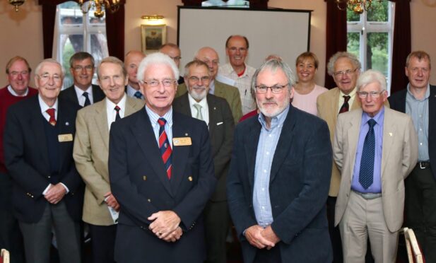 Ian Brown among members of Perth Rotary club