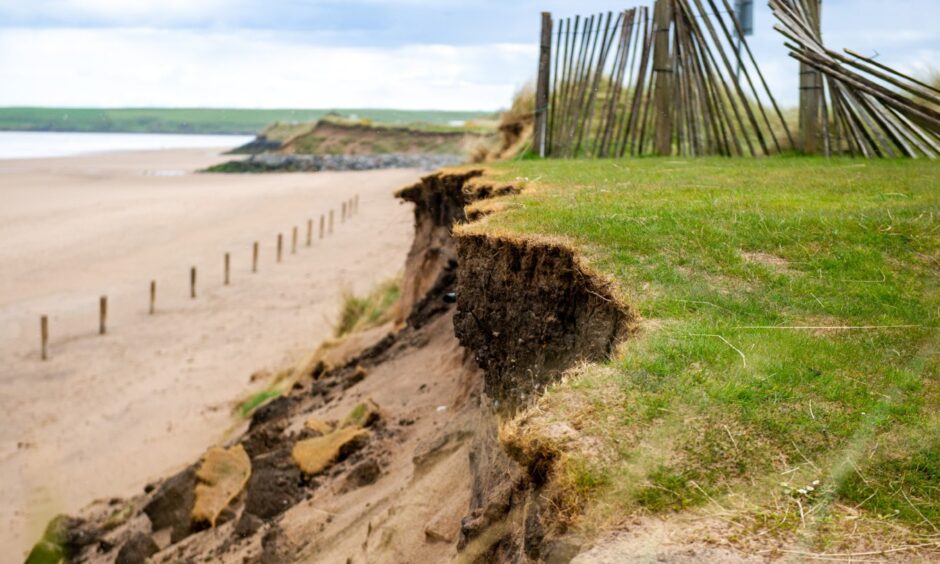 Montrose beach dunes coastal erosion.