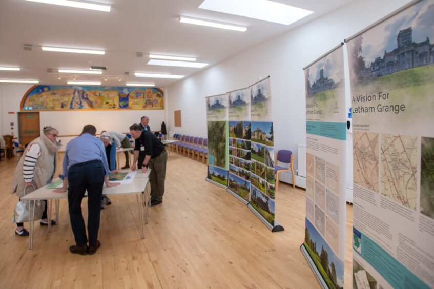 Vision for Letham Grange public consultation event. 