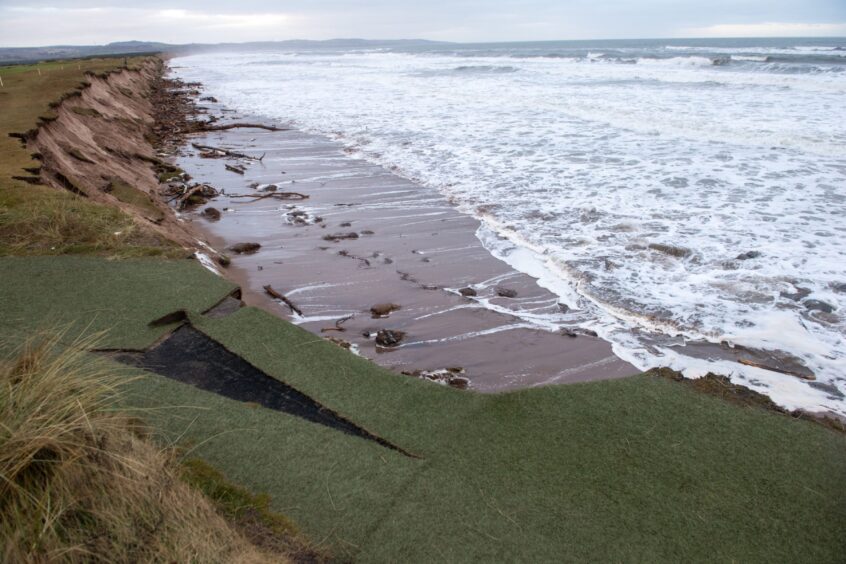 Montrose golf links erosion.