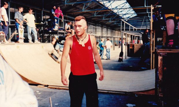 To go with story by Rebecca Baird. Skate park memories feature Picture shows; The first factory skate park. The Factory 1. Supplied by Image: Scott Malcolm Date; 1988