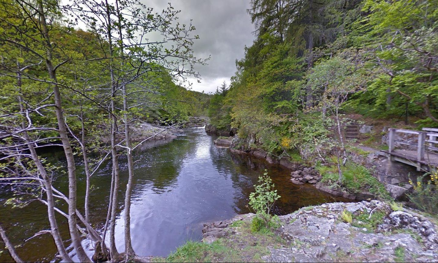 Linn of Tummel in Highland Perthshire. Image: Google Street View
