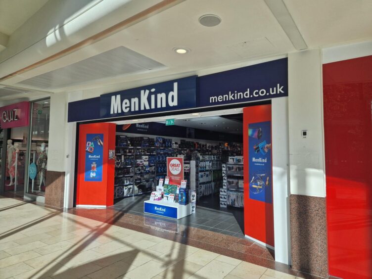 Menkind on the lower level of the Overgate Shopping Centre 