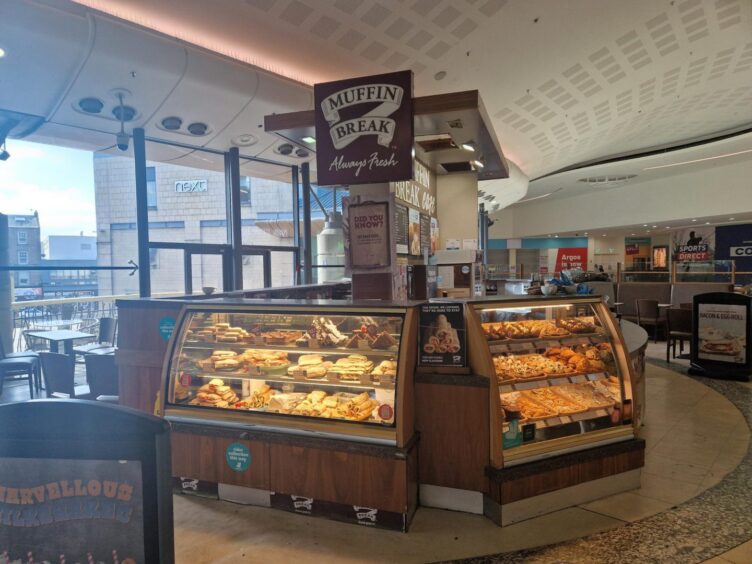 Muffin Break is currently on the second floor of the Overgate Shopping Centre 