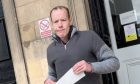 Ring Doorbell pervert Neil Beattie leaving Perth Sheriff Court