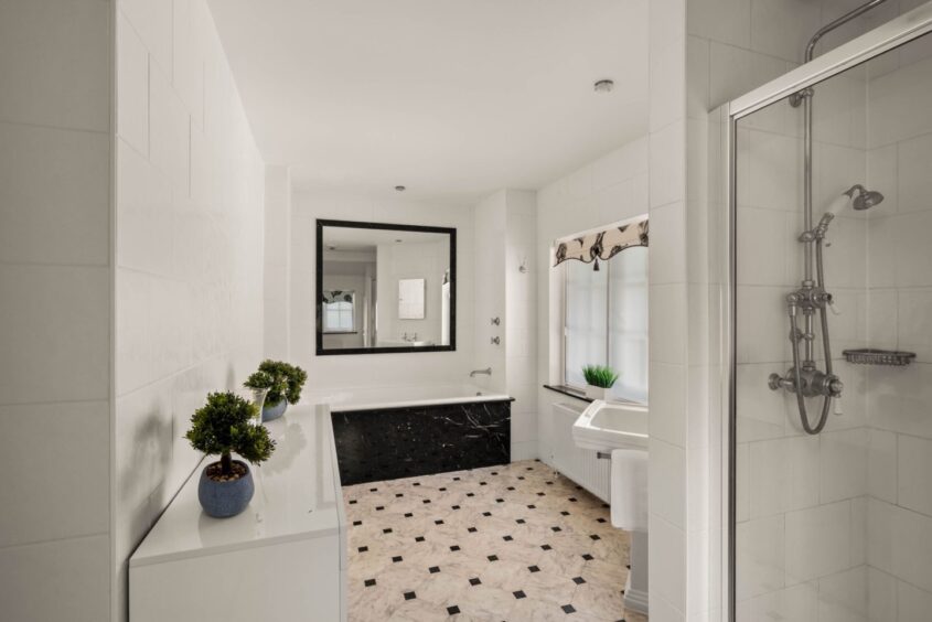 The modern family bathroom in the 'special' Dundee home