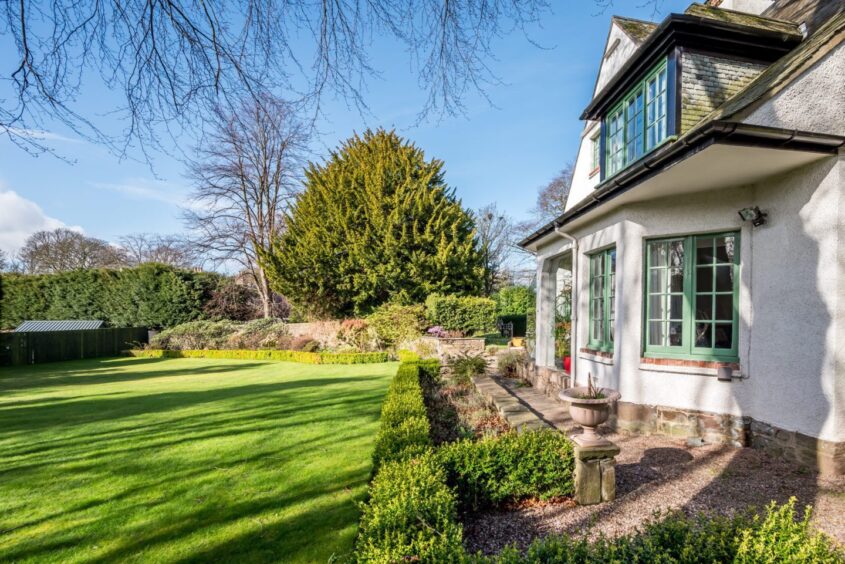 The lawn at stunning Dundee home for sale 