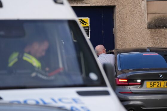 Peter Murrell, former SNP chief executive and husband of ex-first minister Nicola Sturgeon, leaving Falkirk Police station after he was re-arrested in connection with the police investigation into the party's finances. The 59-year-old was previously arrested on April 5 last year in the same probe and was taken into custody on Thursday morning. Picture date: Thursday April 18, 2024. PA Photo. See PA story POLITICS SNP. Photo credit should read: Andrew Milligan/PA Wire