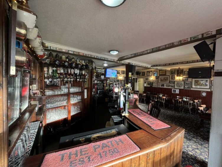 Another view of the interior at The Path Tavern in Kirkcaldy. 