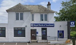 Royal Bank of Scotland branch at Dundee's Kingsway Circus.