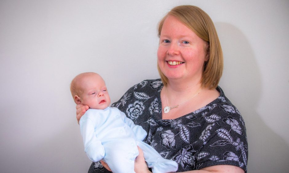 Fife mum Stephanie Auchterlonie with her 'miracle' baby boy Charlie who has recently been able to go home after spending 81 days in hospital.