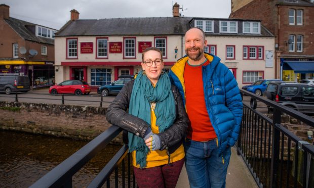 Hazel and Alasdair Lightbody of the Alyth Hotel