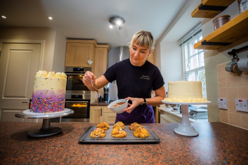 Ailsa Cameron works hard to create her tasty bakes from her home in Blairgowrie.